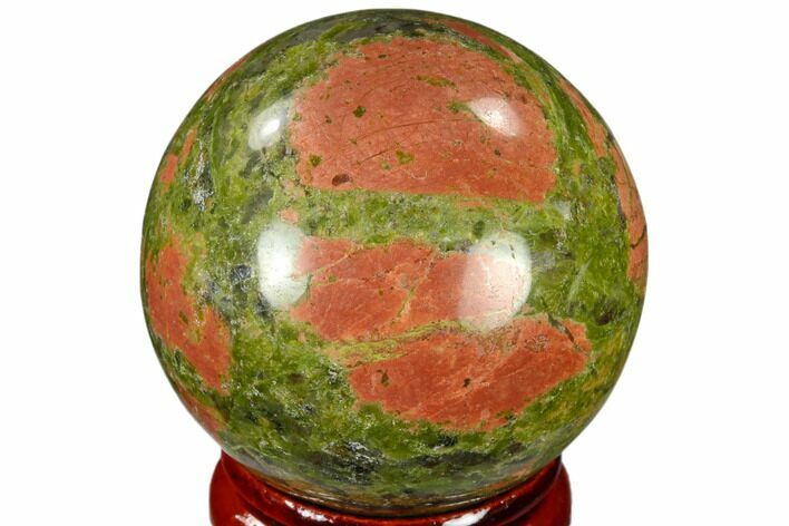Polished Unakite Sphere - Canada #116119
